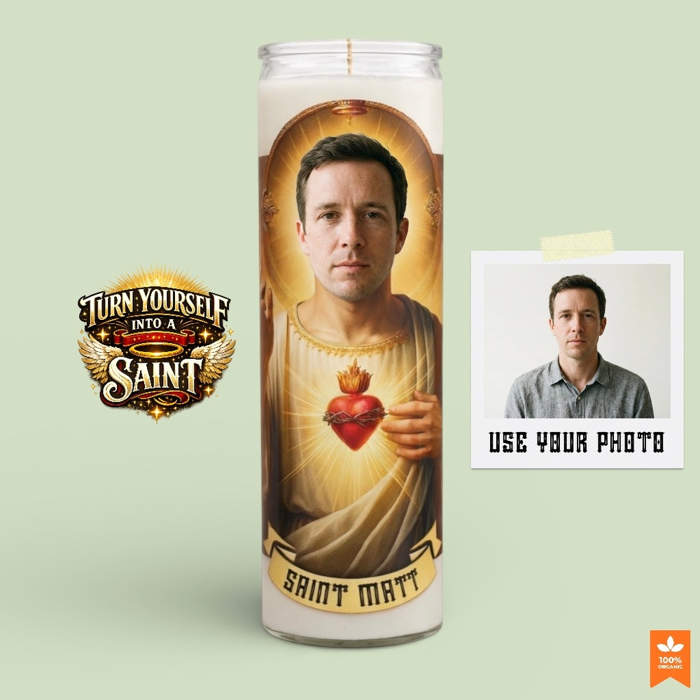 Custom Photo Prayer Candle : Personalized,Funny,Gift